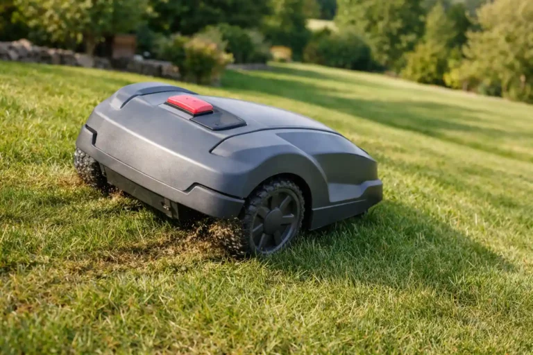 robot cortacésped patina en pendientes