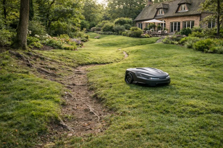 robot cortacésped para jardines irregulares