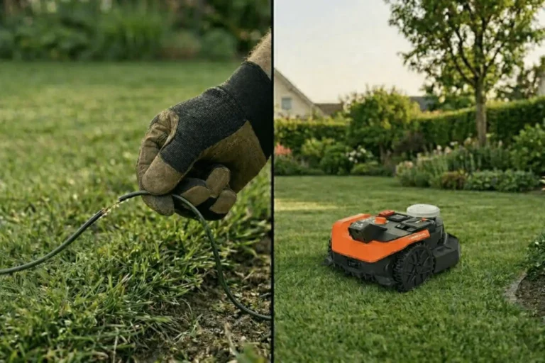 arreglar el cable perimetral o cambiar a un robot sin cable