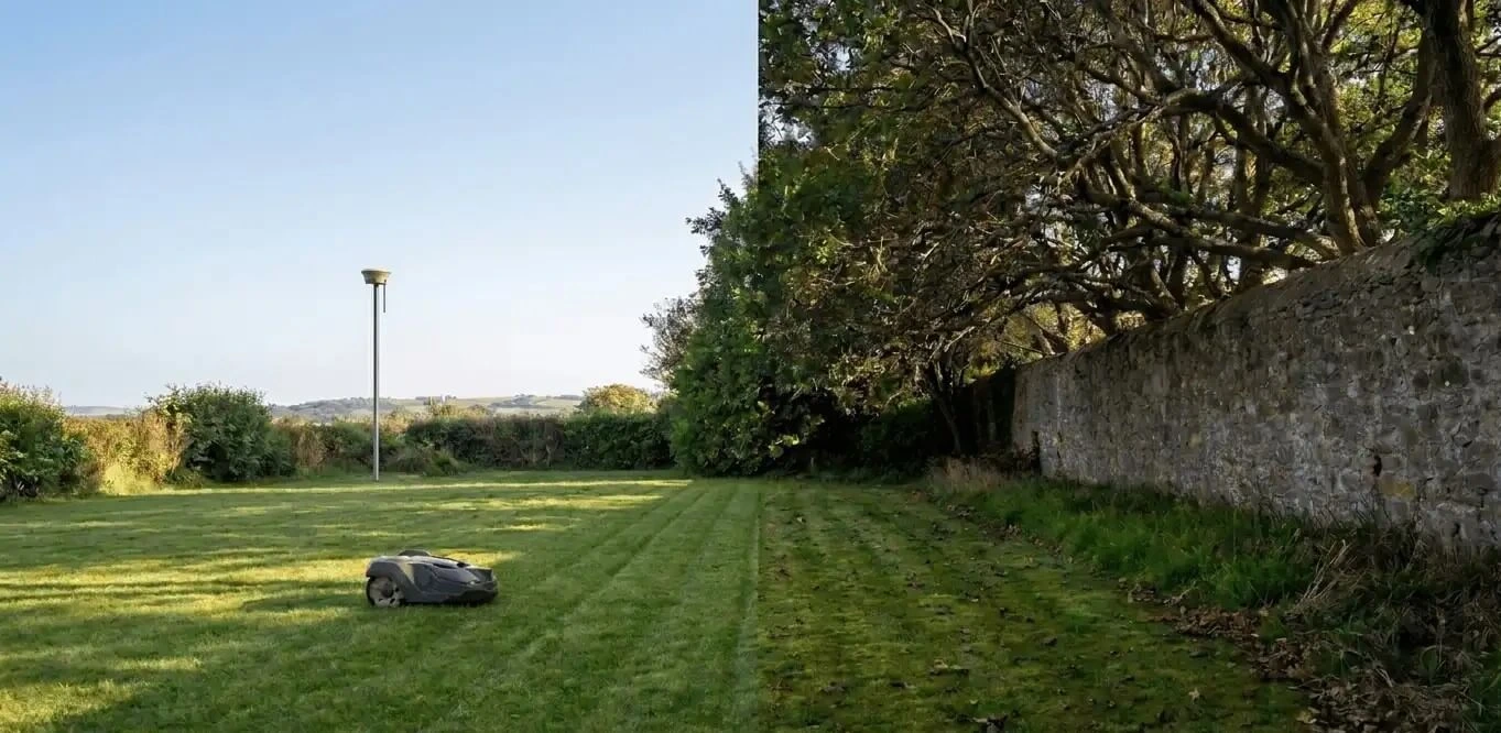 robot cortacésped rtk vs gps