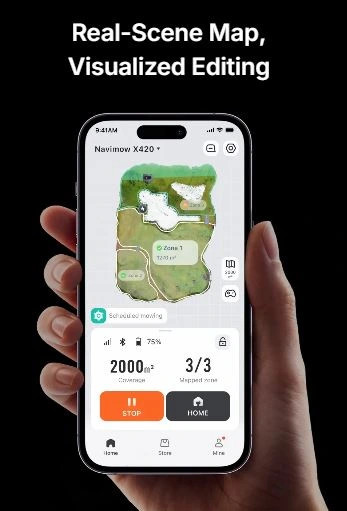 Imagen de la app de Navimow