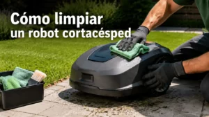Cómo limpiar un robot cortacésped